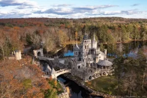 Woodstock, CT, Castle Built With Historic Features And Moat Lists For $35,000,0000! Look Inside!-1