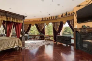 Woodstock, CT, Castle Built With Historic Features And Moat Lists For $35,000,0000! Look Inside!-15