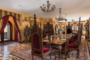 Woodstock, CT, Castle Built With Historic Features And Moat Lists For $35,000,0000! Look Inside!-7